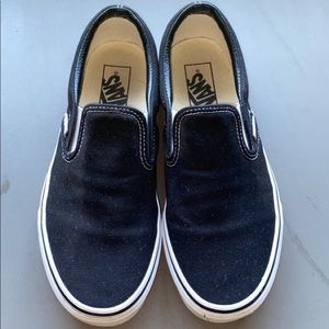 black slip on vans